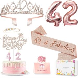 42nd Birthday Decorations Box